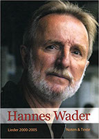 Umschlag des Notenbuchs Hannes Wader Lieder